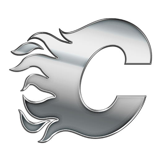 Calgary Flames Silver Logo iron on paper